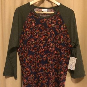 LuLaRoe Randy Shirt - Charcoal, Navy, Paisley